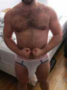 Having Fun Flexing After A Workout