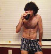 Lazy College Senior (With Chest Hair!)