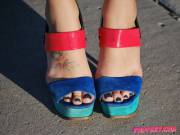 Colorful Heels And Toes