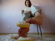 Tasty Donut On My Yummy Toes!