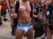 Today Was National Underwear Day In Times Square, I Jumped In There And Stripped