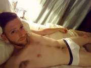 Me, Just Laying In Bed In Mah Underwear!