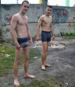 Stripped Down To Pants