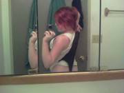 Redhead Selfie Wedgie