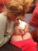 About To Rip Her Thong.