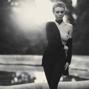 Ggg - By Qczman [Partial Nude, B/W, Blonde]