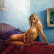 Nude On Red - By Eric Wallis 2008 [Blond]