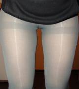 Wearing Shades Of Grey - Grey Hose And Grey Boots