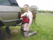 A Car's Exhaust.  It's Not Even A Good Looking Car.