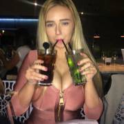 Sipping From 2 Drinks.