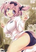 [Senran Kagura] Hibari Playfully Showing Off