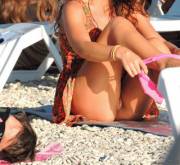 Changing At The Beach