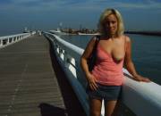 Downblouse By The Pier