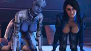 Ashley And Liara Flashing