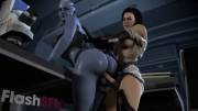 Miranda X Liara T'soni As Futa, By [Flashsfm]
