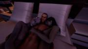 Liara And Tali Sleeping With Shepard - By Statistical Sanity