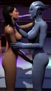 Ashley &Amp;Amp;Amp; Liara Deepthroat Together