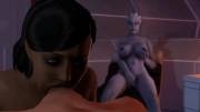 Traynor Deepthroating With Liara Watching