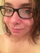 Breaking In My New Pair Of Glasses. (;