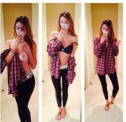 Cutie In Flannel Shirt