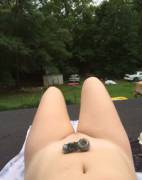 Having A Bowl Outside