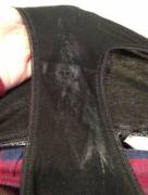 We've Had A Cold Snap Here, So Warm Up By Checking Out The Gusset On My Black Panties.