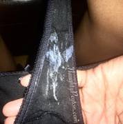 This Creamy Black Cotton Gusset Is Going To My Panty Raffle Winner :)