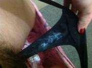 So Much Cream For This Tiny G-String Gusset! ;)