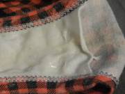 White Pussy Cream On A White Gusset!