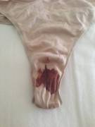 Period Panties Worn When I Was Caught Out At Work! They Can Be All Yours To Enjoy.