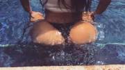 Kim Kardashian Twerking In A Thong Bikini