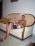 Small Gallery Of Skinny Toweller Getting In The Shower