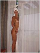 Holiday Balcony Head Towel Babe