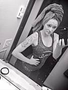 Black And White Tattooed Toweller