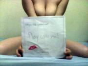 Play With Me! (My [F]Irst Post, So Verification Would Be Lovely)