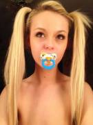 My Binky Is Pretty I Need An Adult Sized Binky Though This One Always Falls Out Of ...