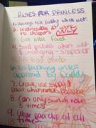 My First Set Of Rules From Daddy!!!