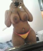 Stacked Woman Takes A Selfie