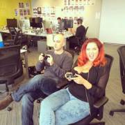 Lucy Looking Thick And Busty At Page3 Offices.