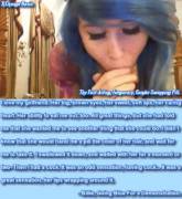 Billie, Going Blue For A Demonstration.