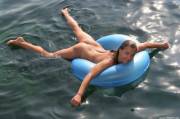 Floating On An Inner Tube