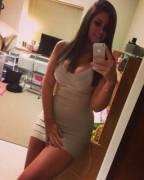 Cute And Curvy In Beige