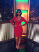 Señorita Pitazo - Deep V Neck Red Dress