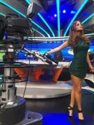 Marisol González - Green Lace Dress