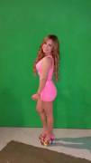 Nataly Gómez - Pink Bodycon Dress (Potato Quality)