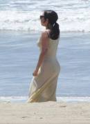 At The Beach In A Dress
