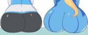 Ass-Shot (Samus, Wii Fit Trainer)