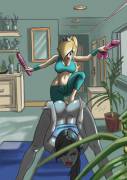 Rosalina Working Out With Wii Fit Trainer