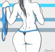 Wii Fit Trainer Shows Off Her Body [Zeromomentai]