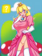 I Get The Feeling That Princess Peach Is Only Pretending To Act Coy Here (Veristhiel)